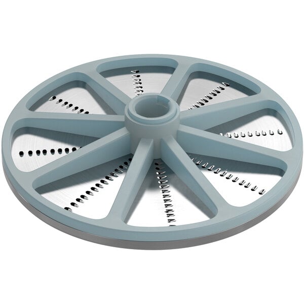 AvaMix 1/8" grating and shredding disc, a circular object with holes.
