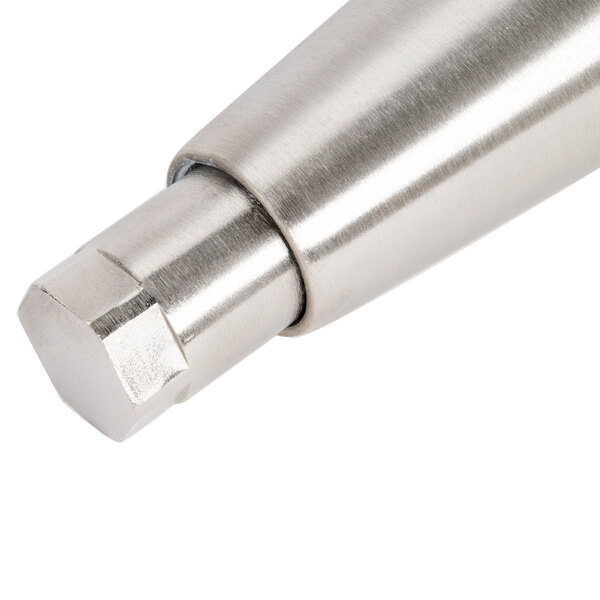 A stainless steel Wells Rear Leg Kit with a metal tip.