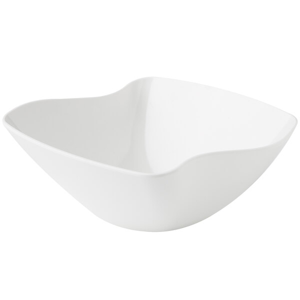 A white GET San Michele flare bowl with a curved edge.