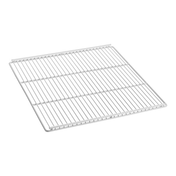 A white metal grid on a white background.