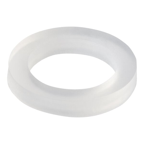 A white round gasket for a Bunn hot water dispenser with a white background.