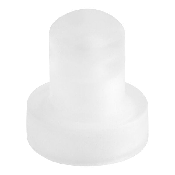 A white silicone cup with a white background.