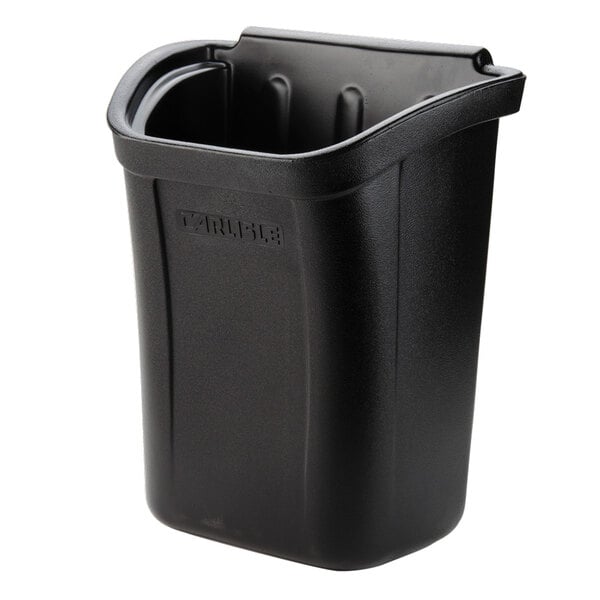Carlisle CC11TH03 Black 7 Gallon Polycarbonate Trash Bin for
