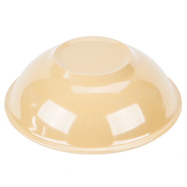 A Tablecraft birch melamine bowl on a white background.