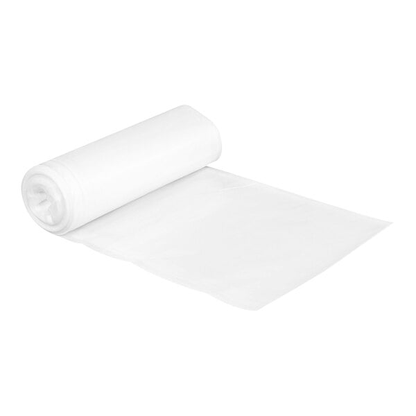 A roll of clear plastic Berry trash bags.