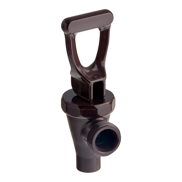 A Bunn brown plastic faucet assembly with a handle.