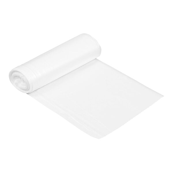 A roll of clear plastic Berry trash bags.