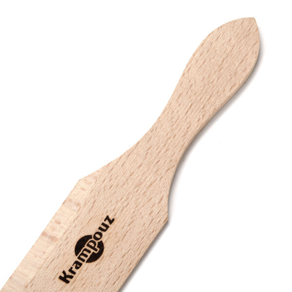 Crepe Spatula Krampouz ASH40 15 3/4" Beechwood Crepe Spatula