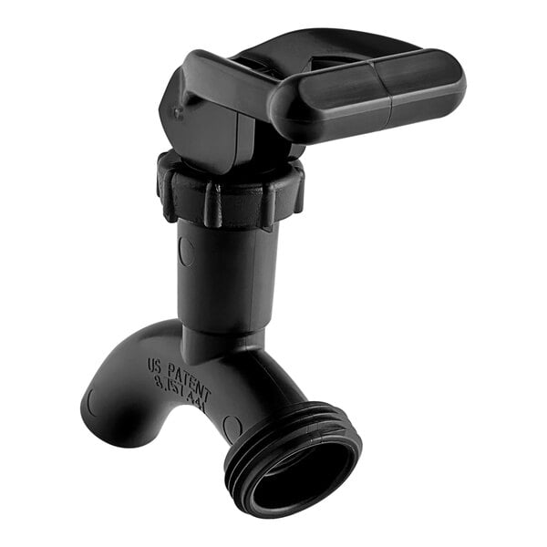 A black plastic Bunn pinch tube with a handle.