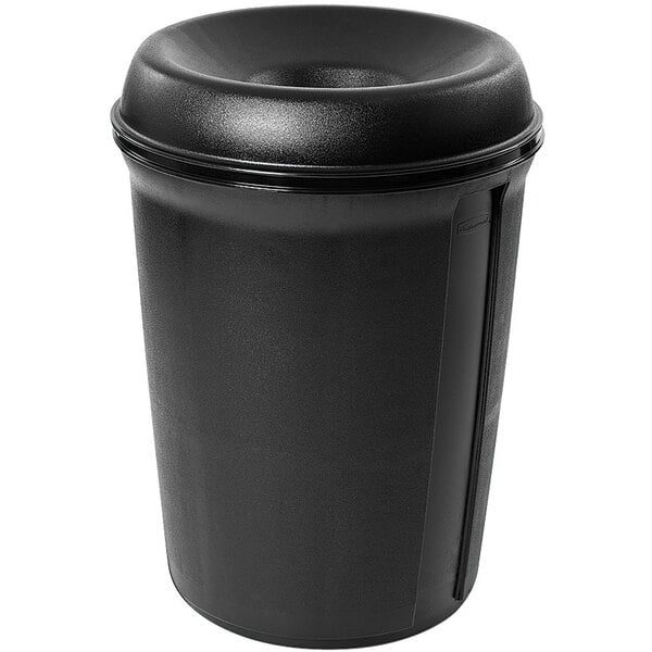 Rubbermaid Fg905800bla Atrium Classic Container Black Round
