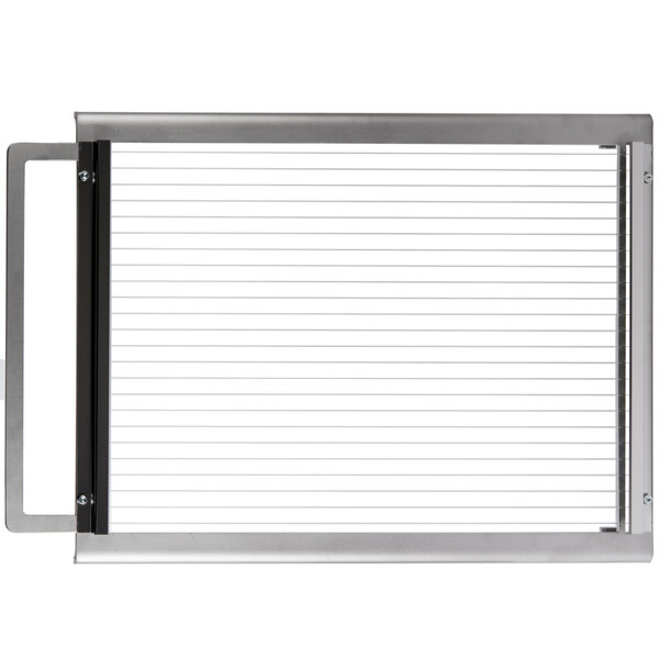 A metal cutting arm for a Martellato Double Guitar Candy Slicer.