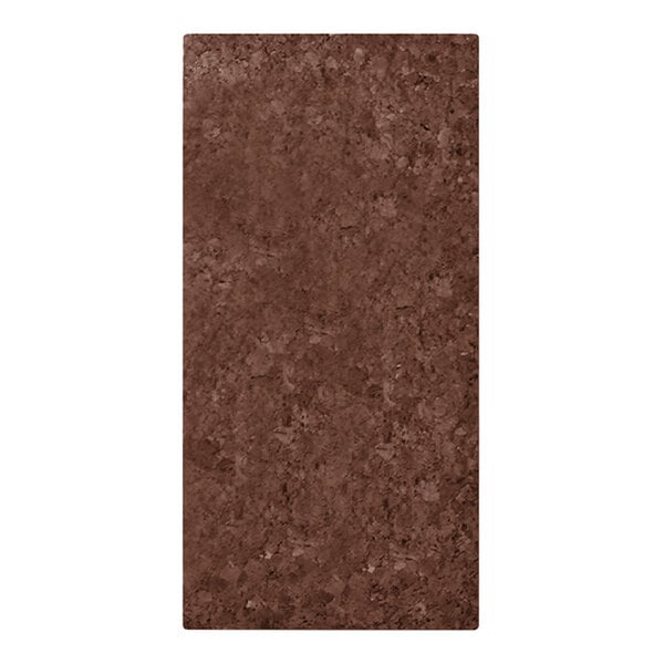 Menu Solutions CO600B-DB 5 1/2" x 11" Dark Cork Single View Menu Cover