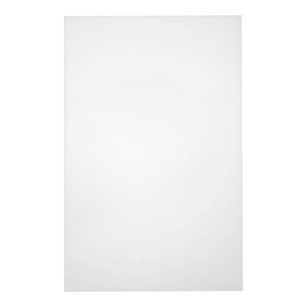 A clear rectangular vinyl sheet protector with a black border.