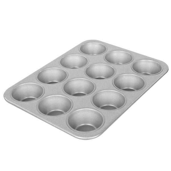 Chicago Metallic Glazed Aluminized Steel 12 Cup Jumbo Muffin Pan