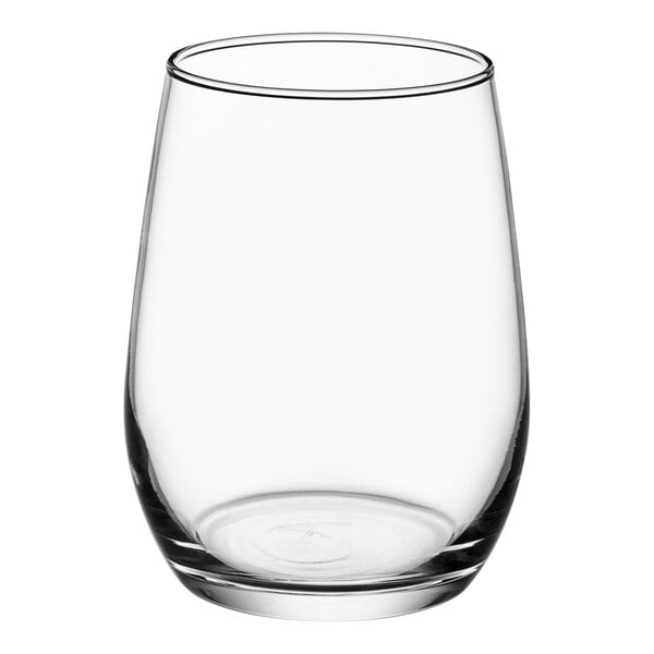 A Libbey stemless wine taster glass.