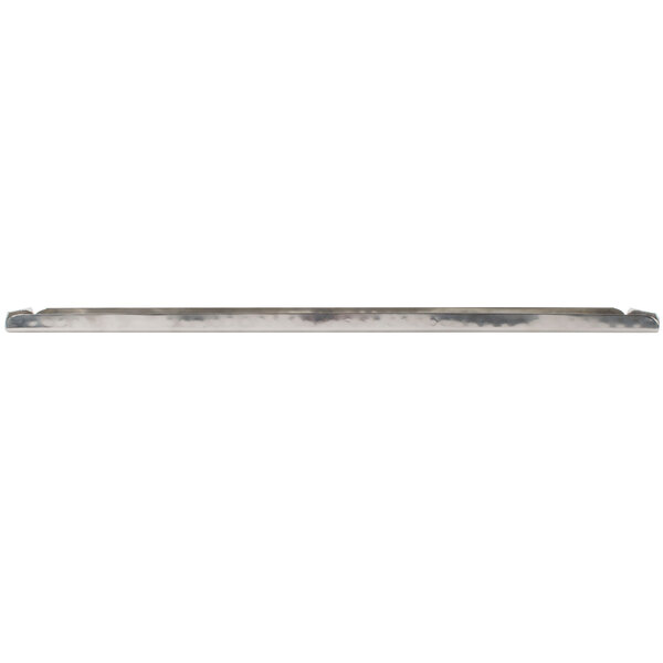 An American Metalcraft hammered stainless steel tray with a long metal bar handle.