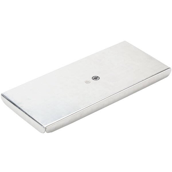 An American Metalcraft hammered stainless steel rectangular tray.