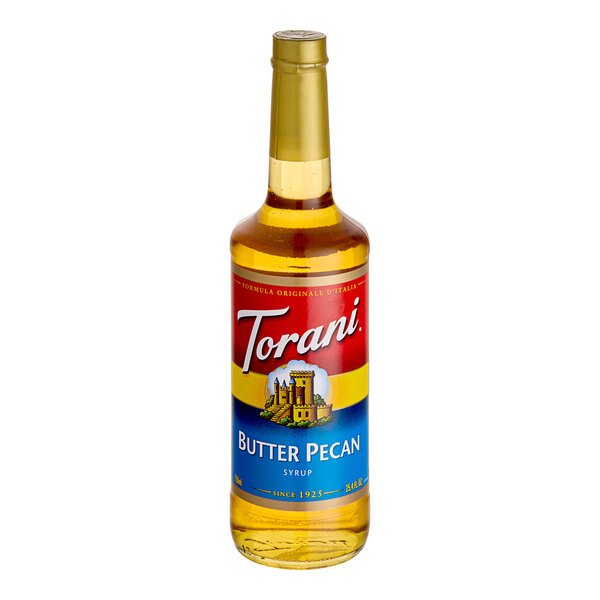 Torani Butter Pecan Flavoring Syrup 750 mL Glass Bottle