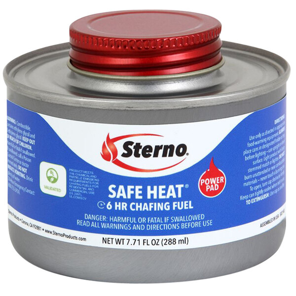 Sterno 10370 6 Hour Wick Chafing Dish Fuel Canister with Safety Twist Cap 24/Case