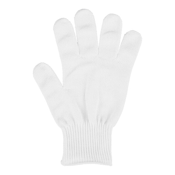 A white Victorinox cut resistant glove.