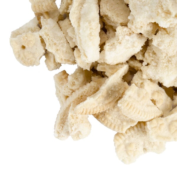 A pile of Dutch Treat chopped vanilla cookies.