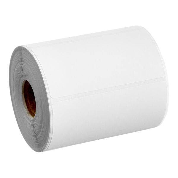 Lavex 4" x 2" Blank Direct Thermal Permanent Label, 700 Count Roll - 12/Case
