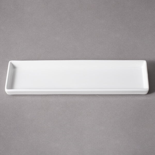 A white rectangular porcelain dish from 10 Strawberry Street.