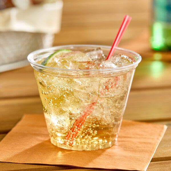 Solo Ultra Clear™ TP9R 9 oz. Clear PET Plastic Squat Cold Cup - 1,000/Case