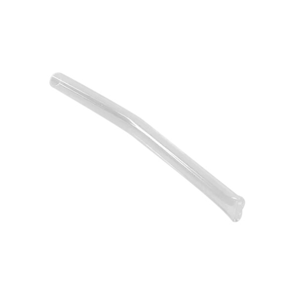 A clear plastic tube with a long handle.