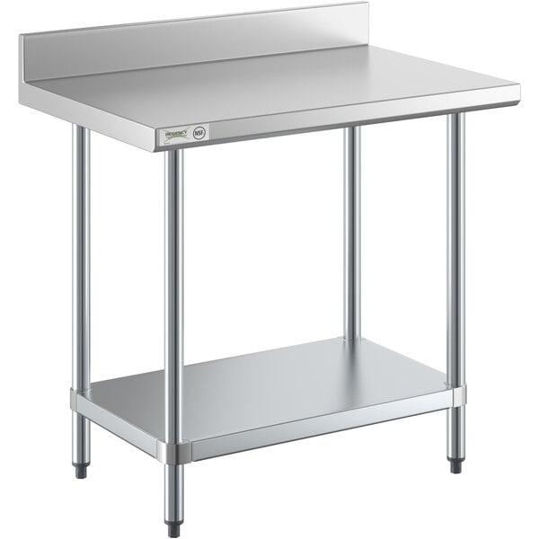 Regency 30 x 60 18-Gauge 304 Stainless Steel Commercial Work Table with  Undershelf, 12 Overshelf, Drawer, Pot Rack, and Bun Pan Rack