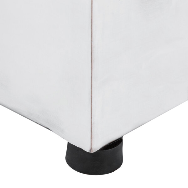 A white box with a close-up of a black tape with white text.