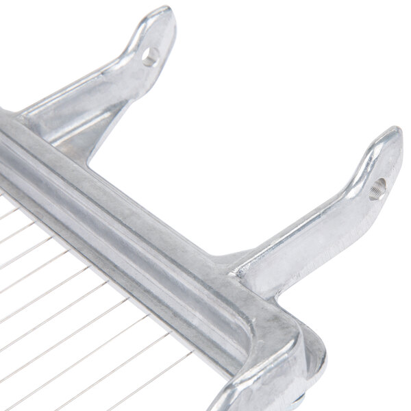 A metal bar with wires and a metal handle.