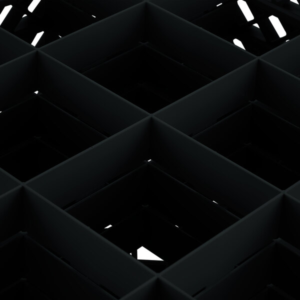 A black grid with many small squares.