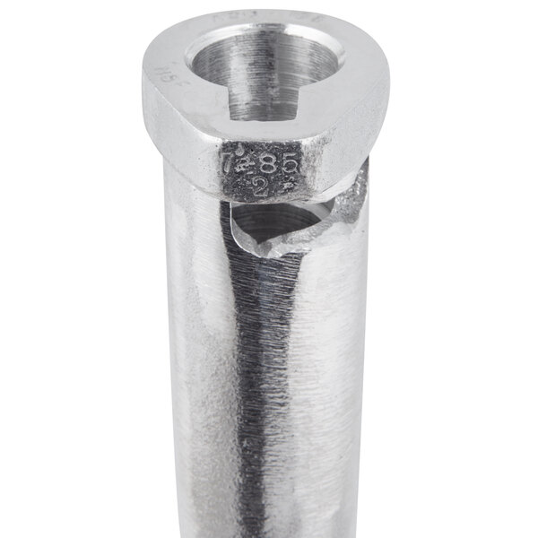 close-up of a metal pipe