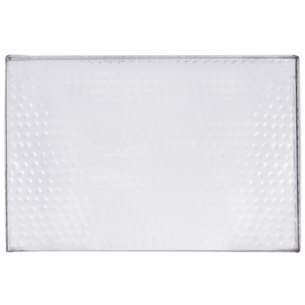 An American Metalcraft hammered stainless steel rectangular tray.