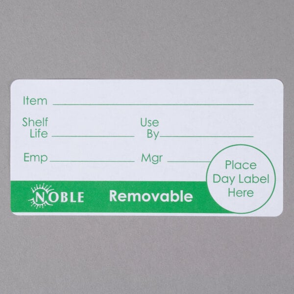 1000 x Removable Use By Label Food Sticker roll 25x25mm Food Preparation Label