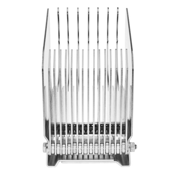 A silver metal Edlund pusher assembly.