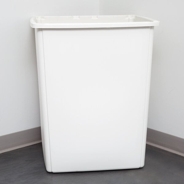 A white Rubbermaid Glutton large-capacity rectangular container.