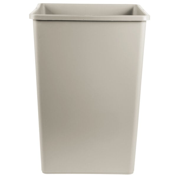 A white rectangular plastic liner with a square top.