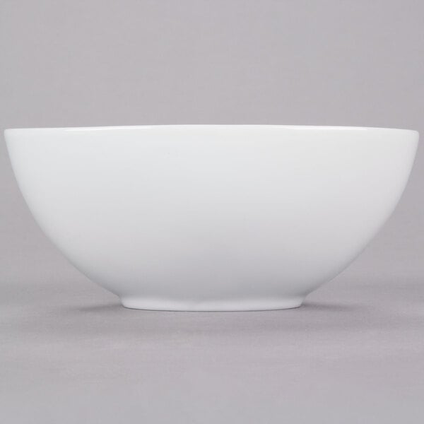 A white 10 Strawberry Street Royal oval bowl.