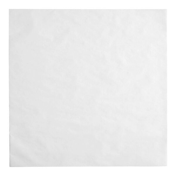 Choice 12" x 12" Dry Wax Paper, a white square paper.