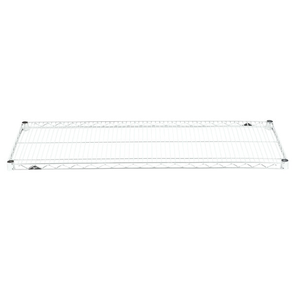A metal Metro Super Erecta wire shelf.