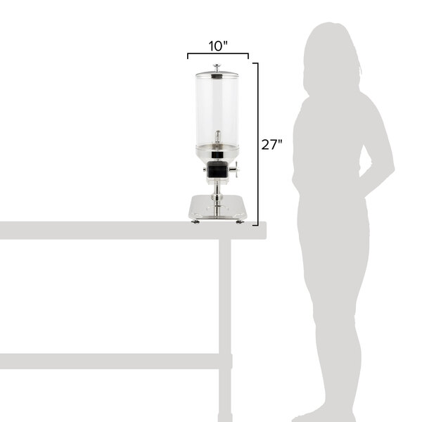 Vollrath T3660 DLux 8 Liter Single Canister Cereal Dispenser