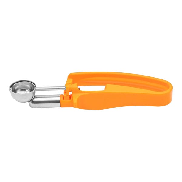 Vollrath 47404 Jacob's Pride® #100 Orange Squeeze Handle Disher - 0.33 oz.