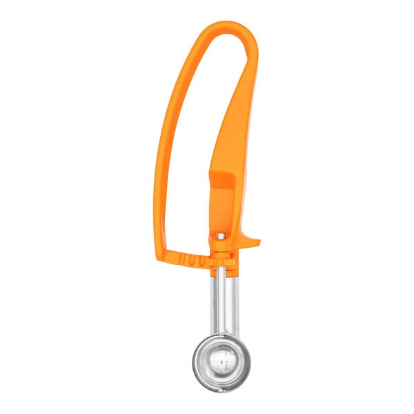 Vollrath 47404 Jacob's Pride® #100 Orange Squeeze Handle Disher - 0.33 oz.