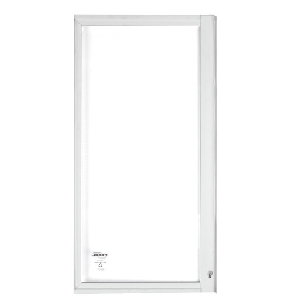 A white rectangular sliding bottom lid with a white background.