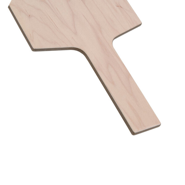 An American Metalcraft maple wood serving peel with a handle.