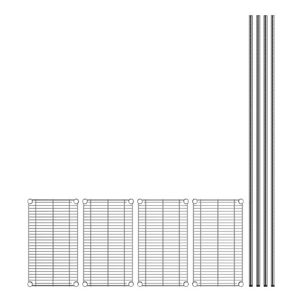 A drawing of a wire mesh and metal bars on a sheet of paper with a grid.