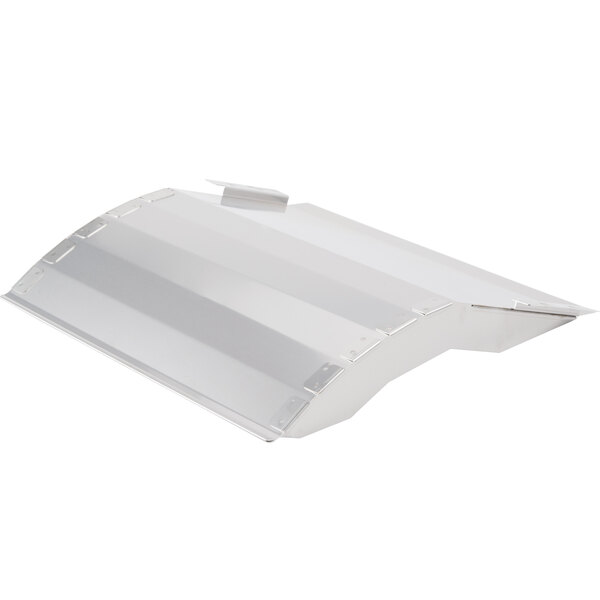 A white plastic Manitowoc ice deflector kit cover.