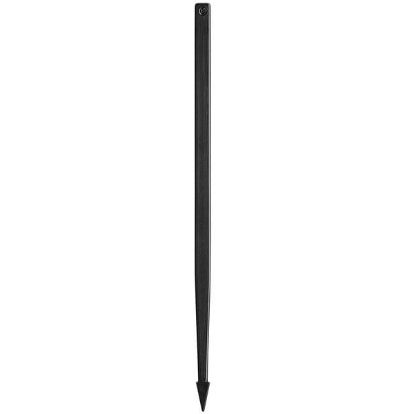 a black metal stick with a point tip